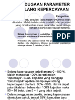 Pendugaan Parameter Selang Kepercayaan