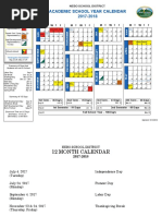 NSD Calendar 2017-2018