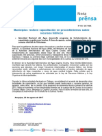 Nota de Prensa Nº 164-2017 - AAA CAPLINA OCOÑA