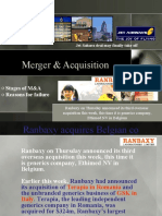 Merger & Acquisition: o Stages of M&A o Reasons For Failure