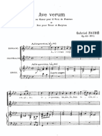 Fauré - Ave Verum PDF