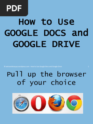 How to Use Google Docs and Google Drive