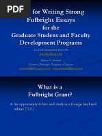 Fulbright Essay Guidelines and Examples | PDF | Yale University | Essays