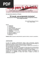 Proyecto Mural. El Mural "Una Propuesta Inclusiva"