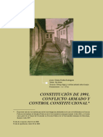 CONSTITUCIÓN de 1991 Conflicto Armado y Contro Constitucional