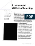 Strategic Innovation and the Science of Learning