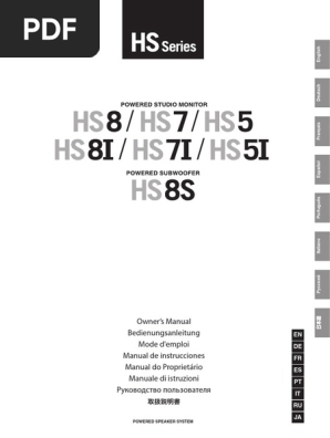 yamaha hs8 pdf