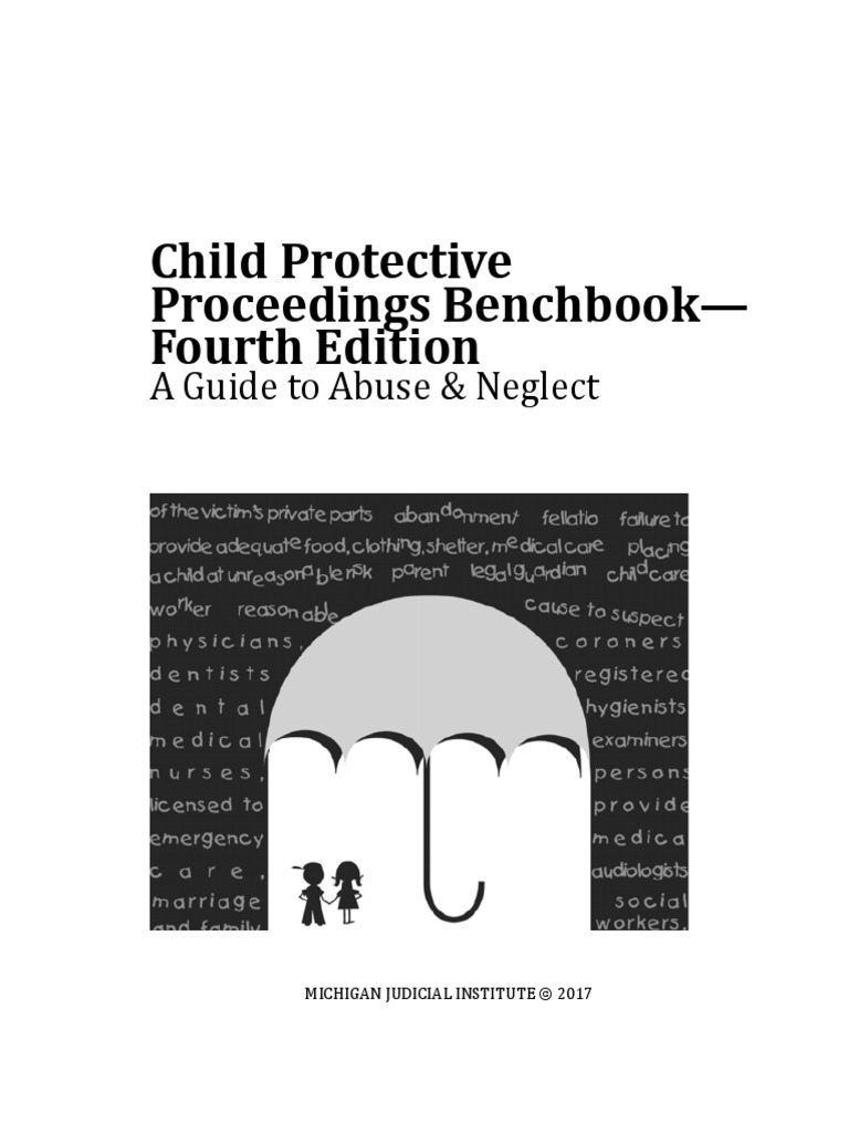 Michigan Benchbook Child Protection Law PDF Legal Guardian