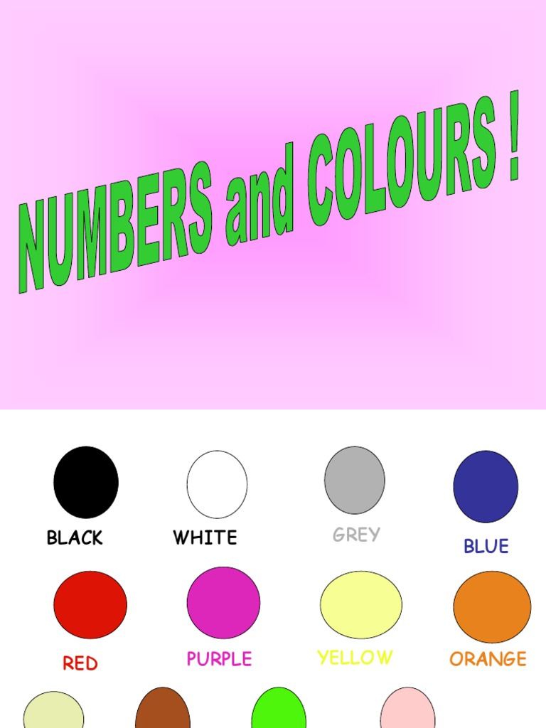 Colours and Numbers | PDF | Graphic Design | Artistic Techniques