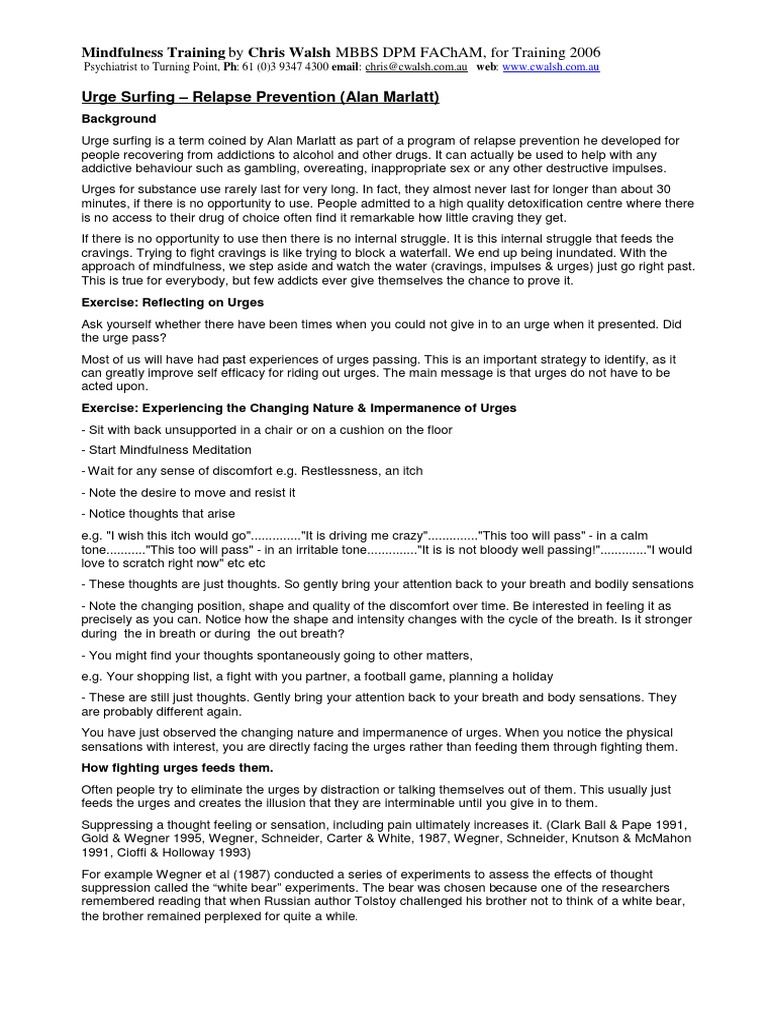 URGE SURFINGDBT for sub use.pdf Mindfulness SelfImprovement