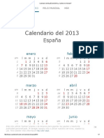 Calendario de España Del 2013 - ¿Cuándo en El Mundo