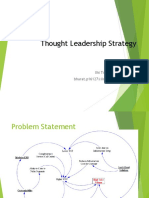 Thought Leadership Strategy: Bharat Singh IIM Tiruchirappalli Bharat.p16127@iimtrichy - Ac.in