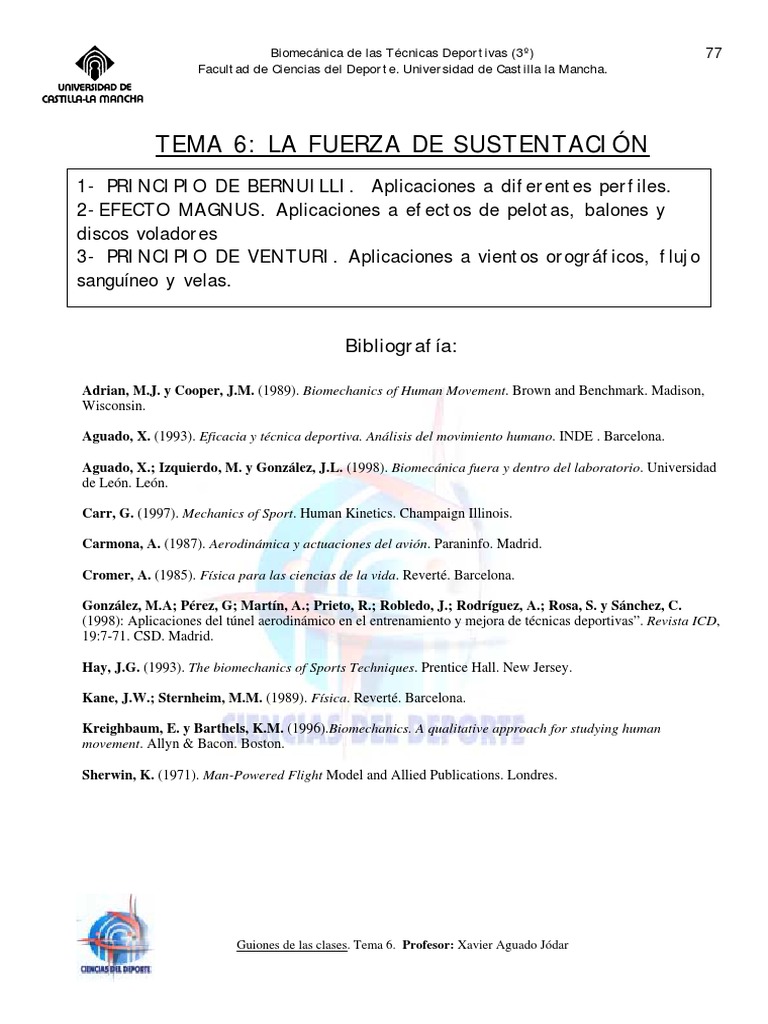 La Fuerza De Sustentación Pdf Pdf