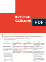 Rúbricas de Calificación para Docentes