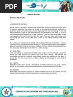 Evidence My Life Plan