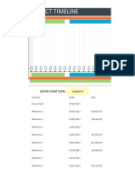 Project Timeline: Enter Start Date