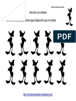 Sec3b1ala Las Siluetas Igual Al Modelo Animales Fichas 1 60 PDF