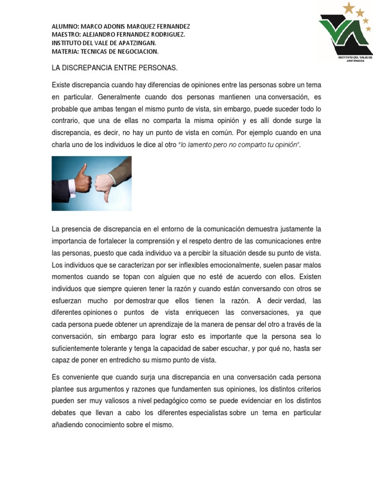 Discrepancias en la Comunicación Humana | PDF