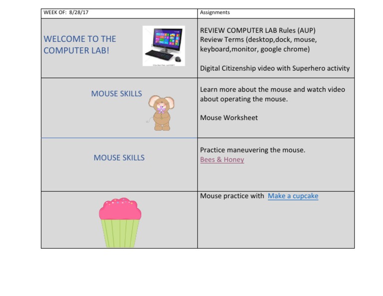 KG 1lessonplans | PDF | Personal Computers | Computing