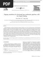 Pigging Simulation For Horizontal Gas-Condensate Pipelines With Low-Liquid Loading