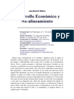 Estamos Ahora Comprometidos en La Excitante y Gigantesca Tarea de Lograr Un Desarrollo Económico Rápido y en Gran Escala para Nuestro País