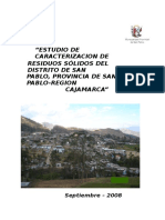 Estudio de Caracterizacion San Pablo - Gestion y Manejo Integral de Residuo Solido