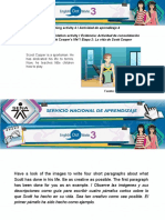 Learning Activity 4 / Actividad de Aprendizaje 4 Evidence: Consolidation Activity / Evidencia: Actividad de Consolidación Stage 2: Scott Cooper's Life"/ Etapa 2: La Vida de Scott Cooper