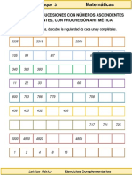 3er Grado - Matemáticas - Sucesiones Con Progresión Aritmética