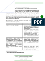 Gestion de La Calidad Eduativa - Implementación de Los Proyectos Trasversales