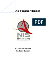 Substitute Teacher Binder