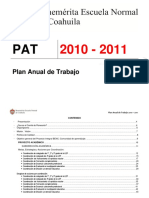 Plan anual de trabajo 2010-2011