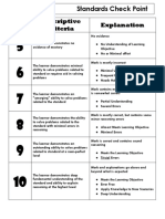 standards checkpoint rubric