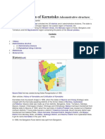 List of Districts of Karnataka Administrative Structure