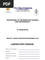 Laboratory Manual: MVJ College of Engineering