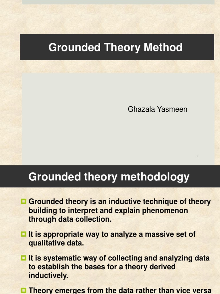 Grounded theory example ppt picture