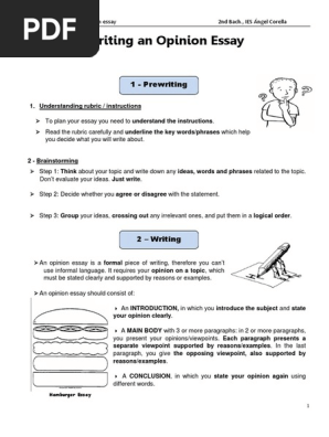 How to Write an Opinion Essay