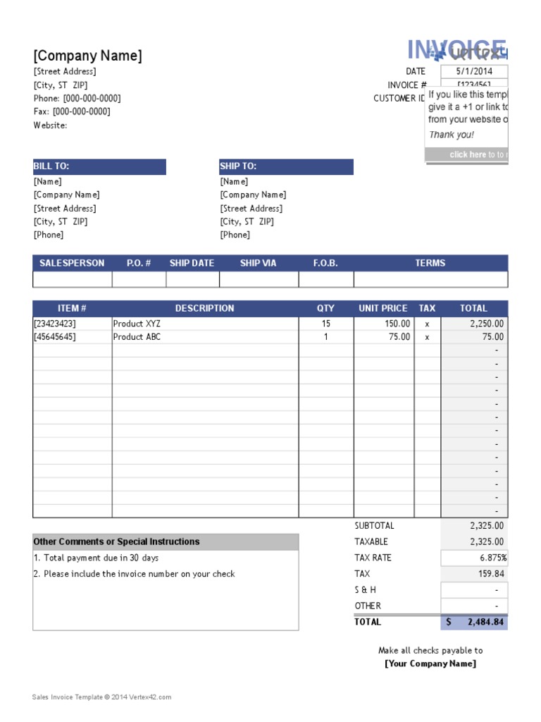 Sales Invoice Invoice Cheque