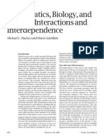 Mathematics, Biology, AndaPhysics - Interactions AndaInterdependence - Fea-Mackey - 2005