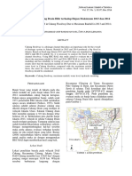 Evaluasi Muka Air Cakung Drain Hilir Terhadap Hujan Maksimum 2013 Dan 2014