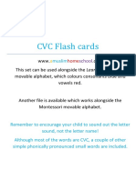 CVC Word Flash Cards