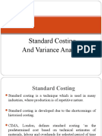 Standard Costing and Variance Analysis