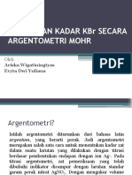 Penetapan Kadar KBR Secara Argentometri Mohr