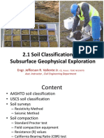 2.1 Soil Classification and Subsurface Exploration
