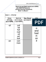 Mapping Integration of Word List and Sight Words