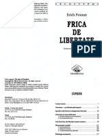 Erich Fromm - Frica de Libertate PDF