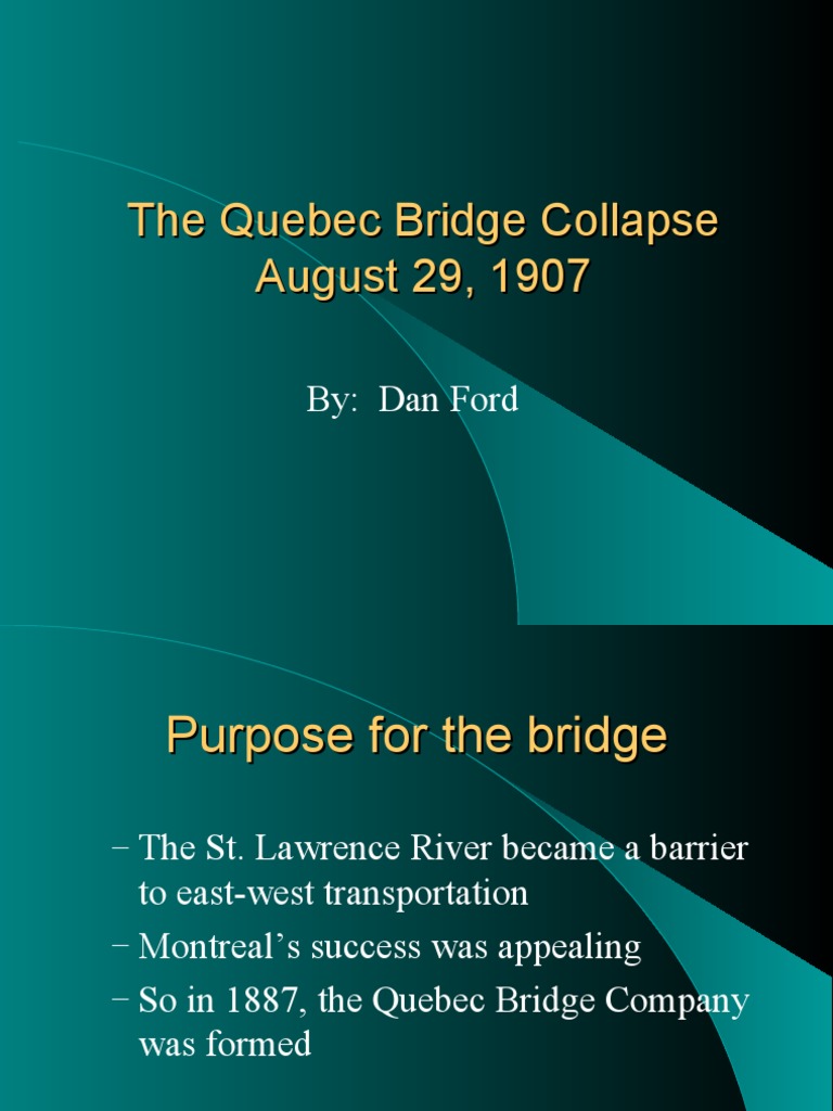 The Quebec Bridge Collapse August 29, 1907 | PDF | Home & Garden | Art