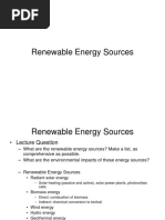 Renewable Energy Sources