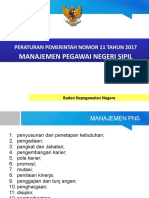 Peraturan Pemerintah Nomor 11 Tahun 2017 Manajemen PNS