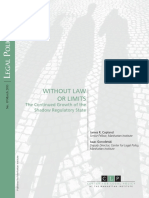 WITHOUT LAW OR LIMITS The Continued Growth of the Shadow Regulatory State 