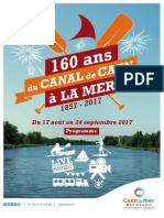 Programme des 160 ans Canal de Caen